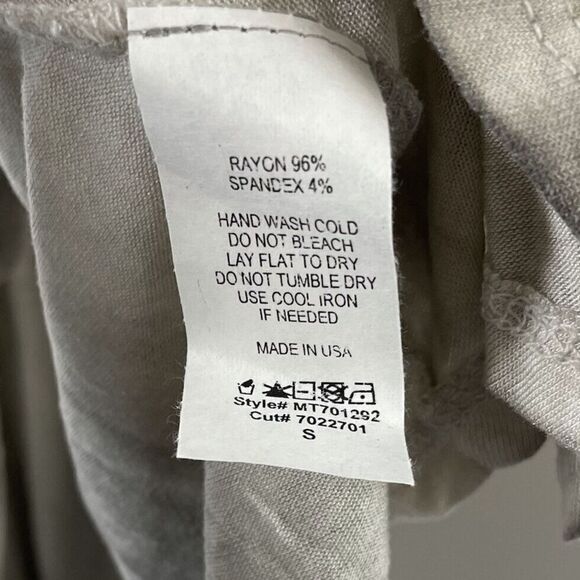 FREE PEOPLE Womens Gray Off-Shoulder Swing Top NEW $68 Stretch Sz Small S - Picture 6 of 7